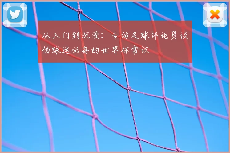 从入门到沉浸:专访足球评论员谈伪球迷必备的世界杯常识