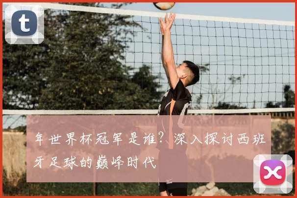 年世界杯冠军是谁？深入探讨西班牙足球的巅峰时代